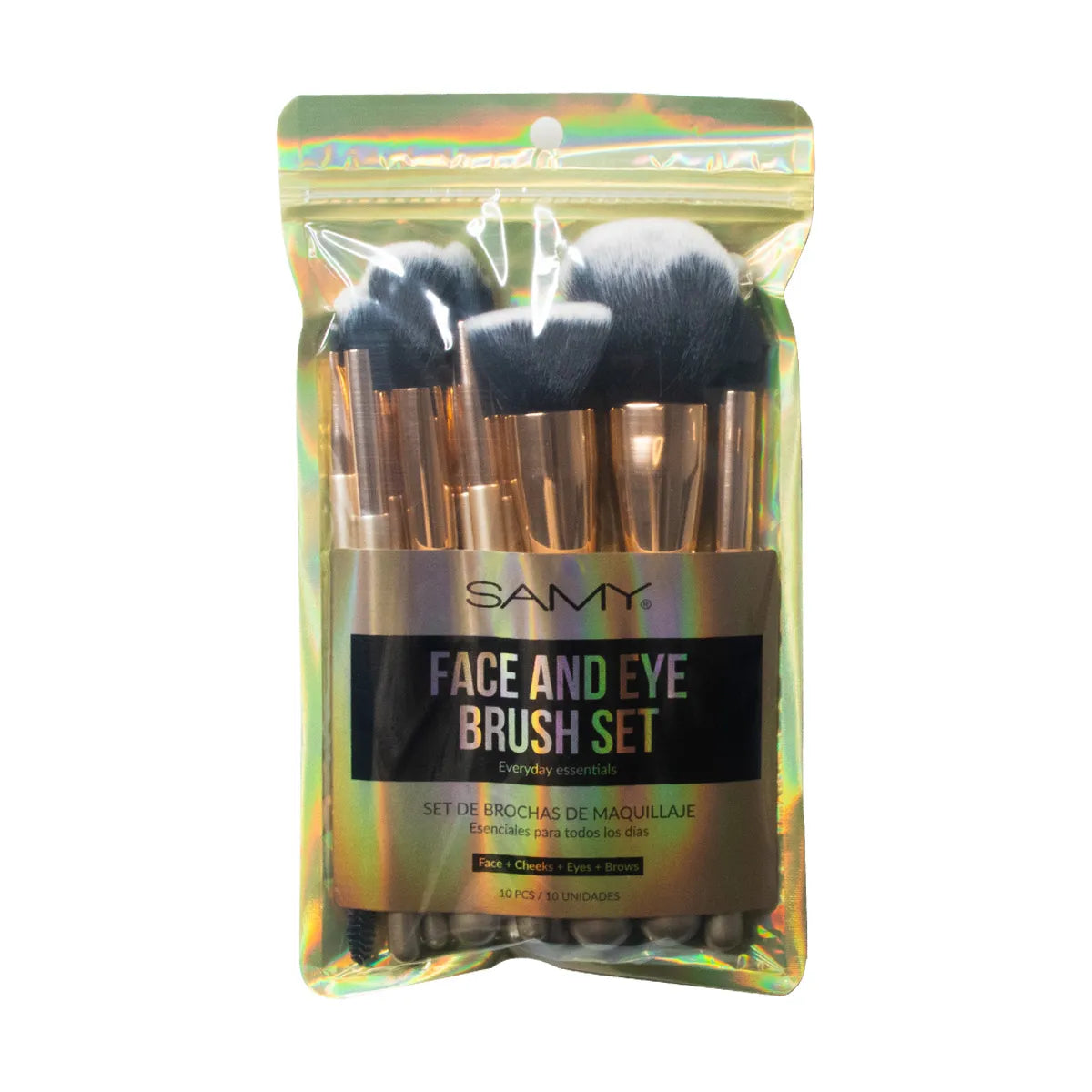 KIT DE BROCHAS X 10 UND GOLDEN GLAM SAMY
