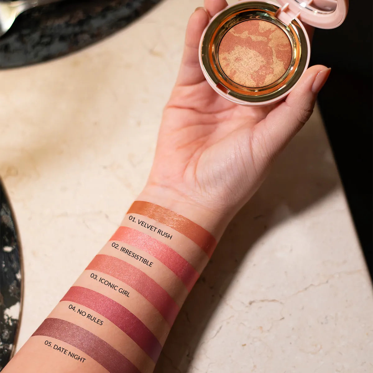 RUBOR COMPACTO VELVET GLAM SAMY