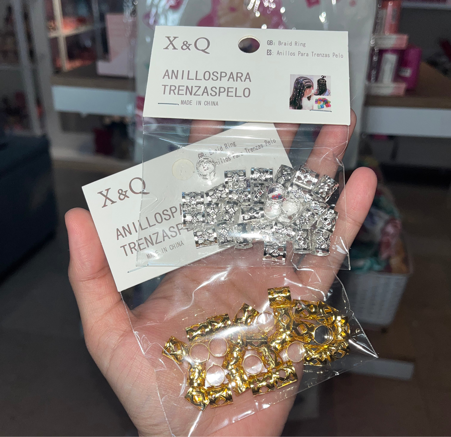 ANILLOS / PINES PARA EL CABELLO x30