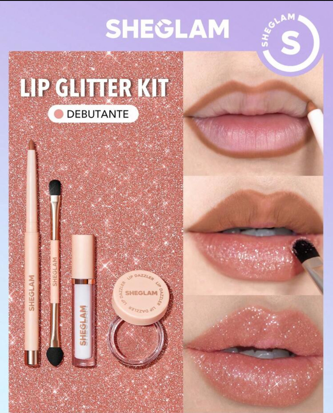KIT DE GLITTER PARA LABIOS DE SHEGLAM