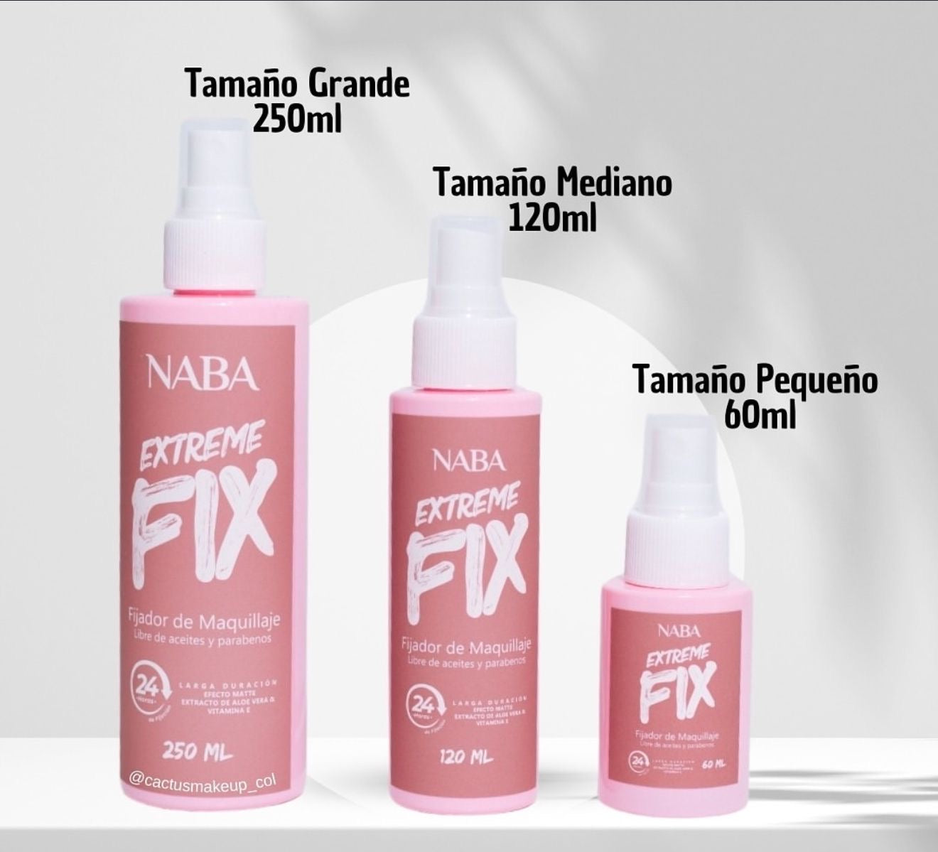 FIJADOR DE MAQUILLAJE PROFESIONAL NABA