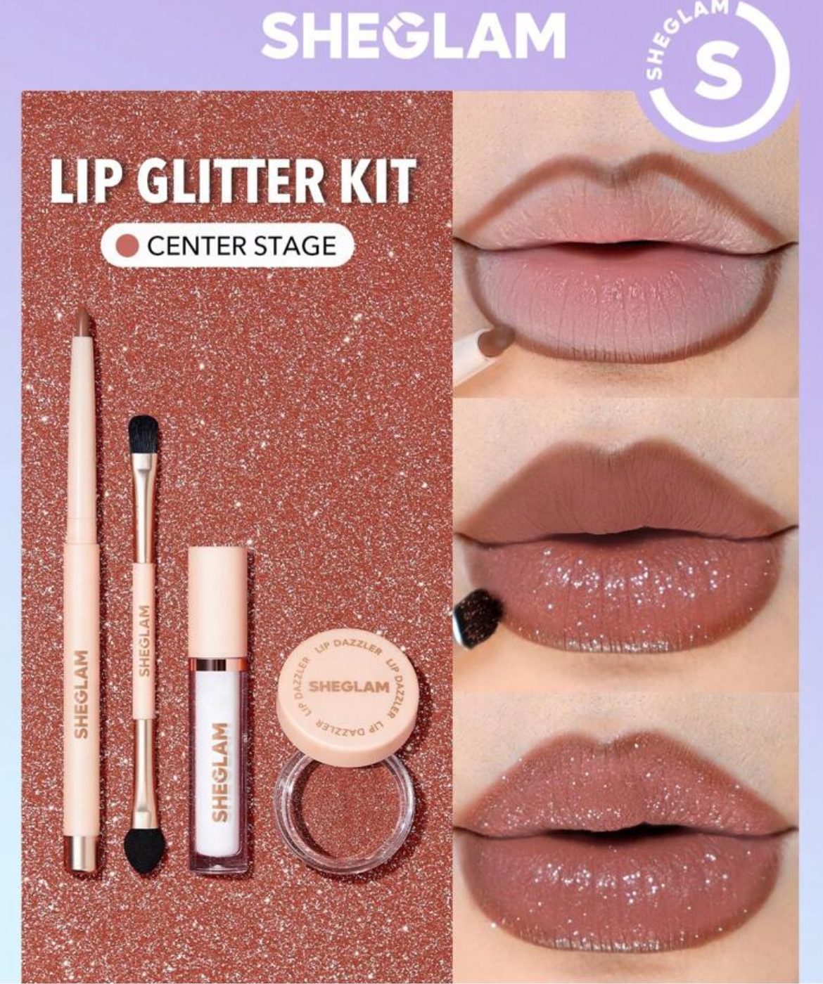 KIT DE GLITTER PARA LABIOS DE SHEGLAM