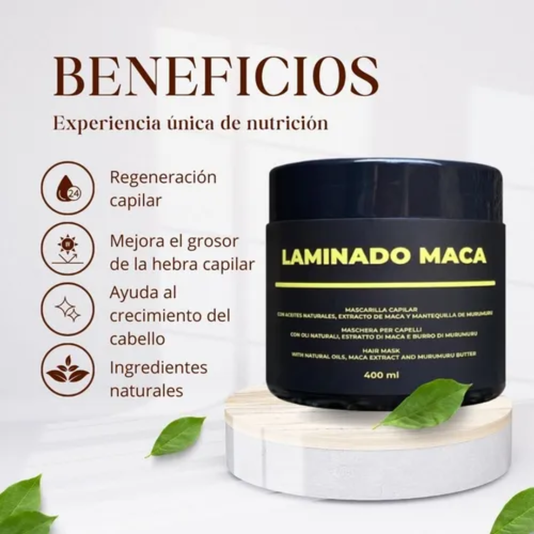 MASCARILLA CAPILAR LAMINADO MACA