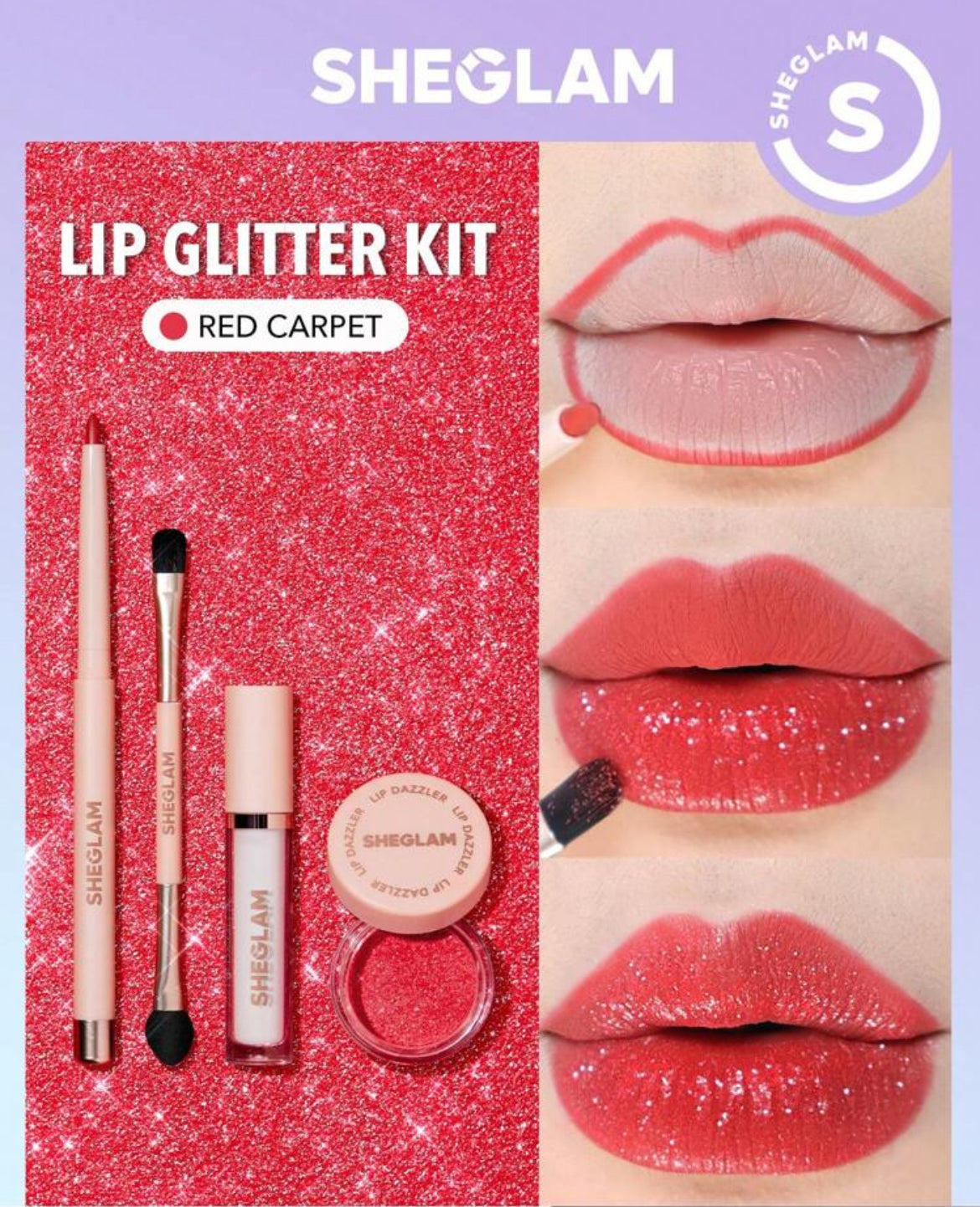 KIT DE GLITTER PARA LABIOS DE SHEGLAM