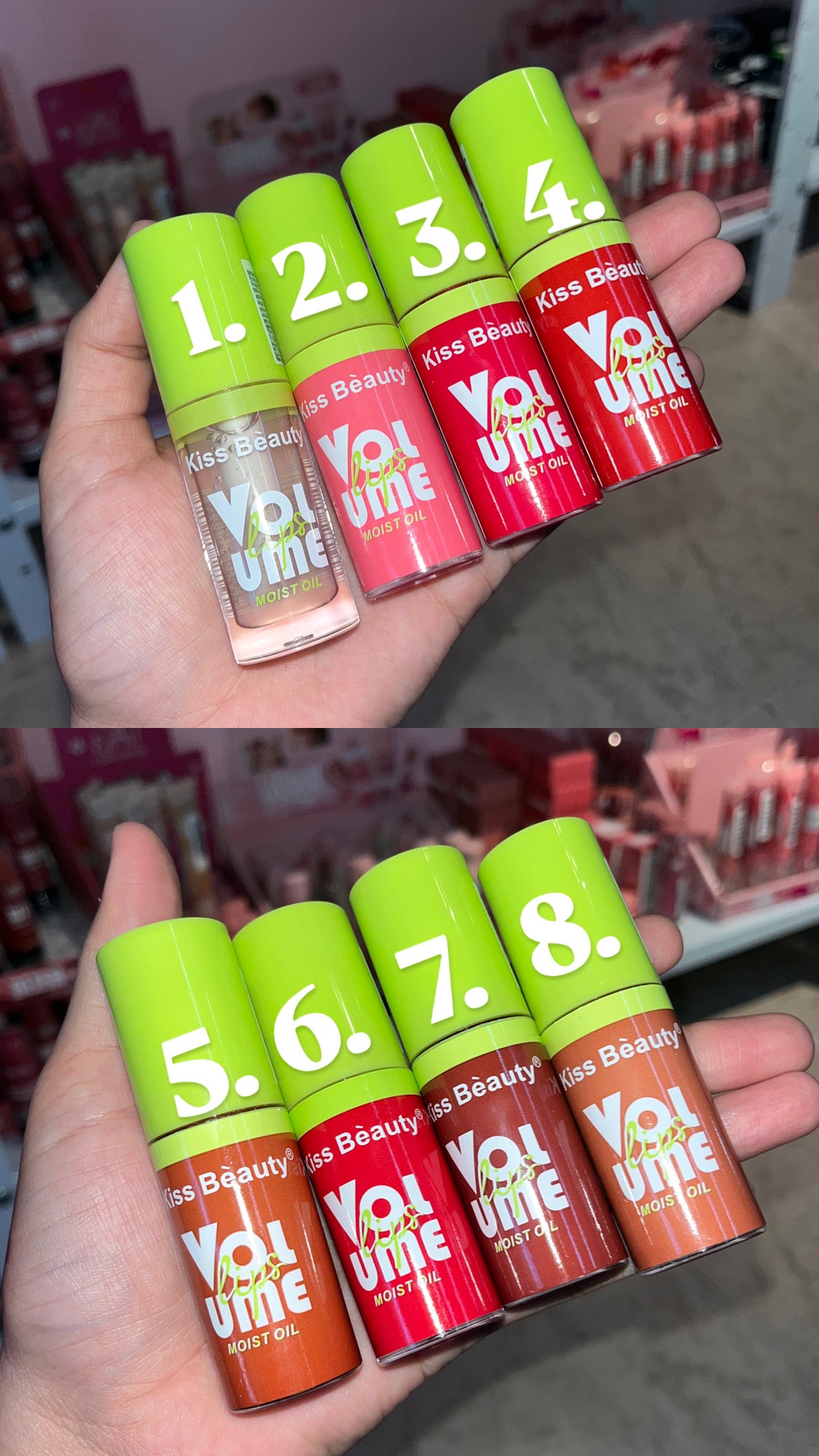 LIP OIL CON APLICADOR GRANDE KISS BEAUTY