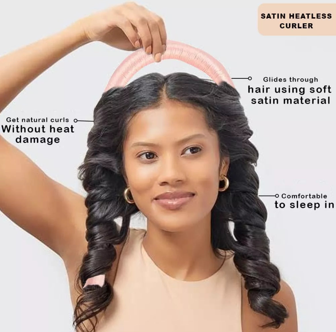 TUBO PARA ONDAS SIN CALOR (2 SCRUNCHIES MÁS PINZA)