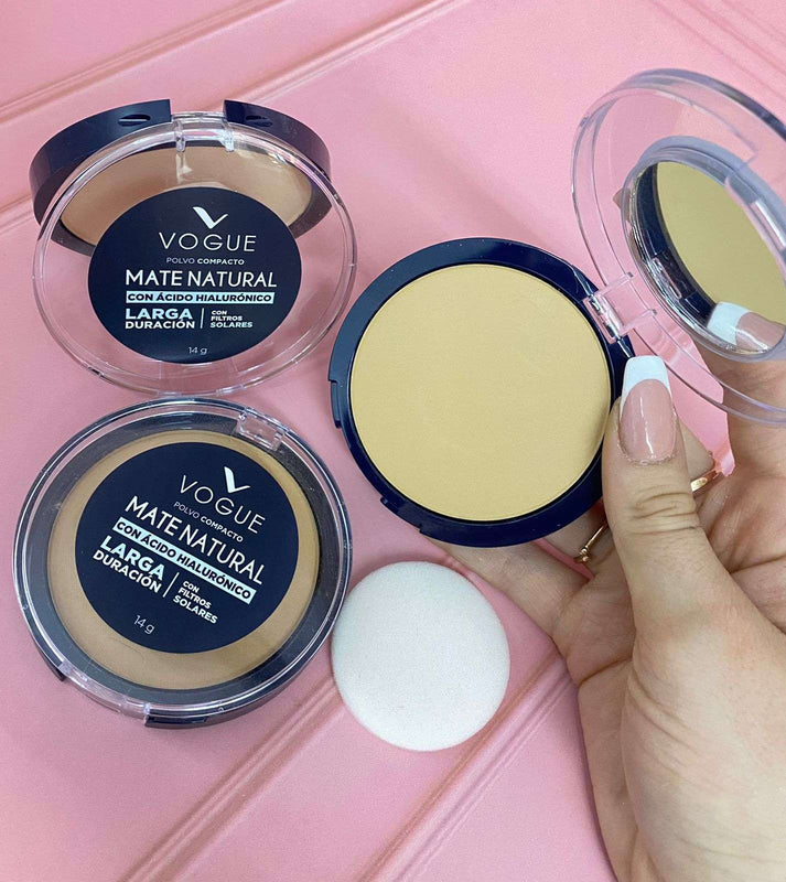 POLVO COMPACTO DE VOGUE MATE NATURAL