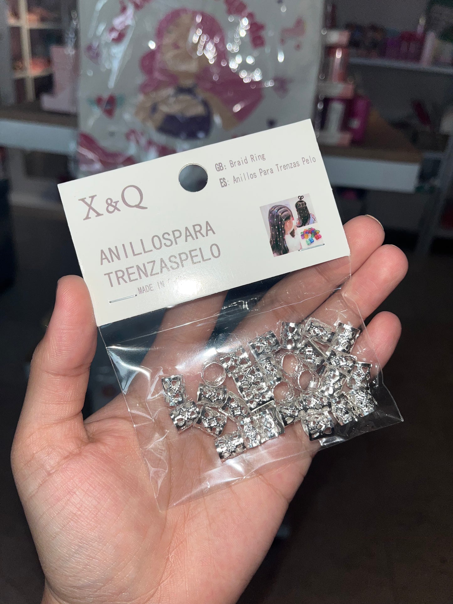 ANILLOS / PINES PARA EL CABELLO x30