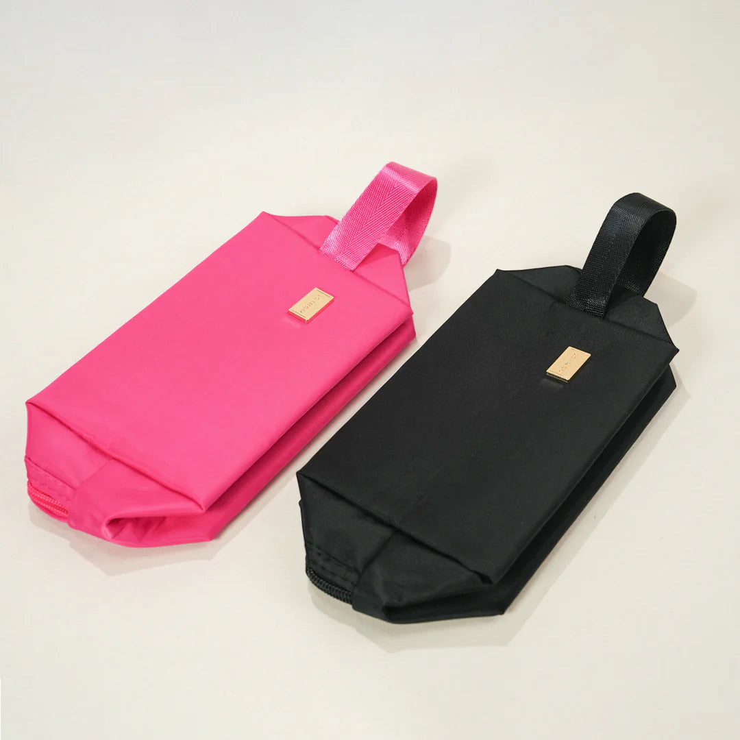 COSMETIQUERA NYLON ROSADA MONTOC