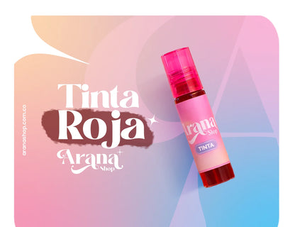 TINTA LABIOS Y MEJILLAS ROJA ARANA