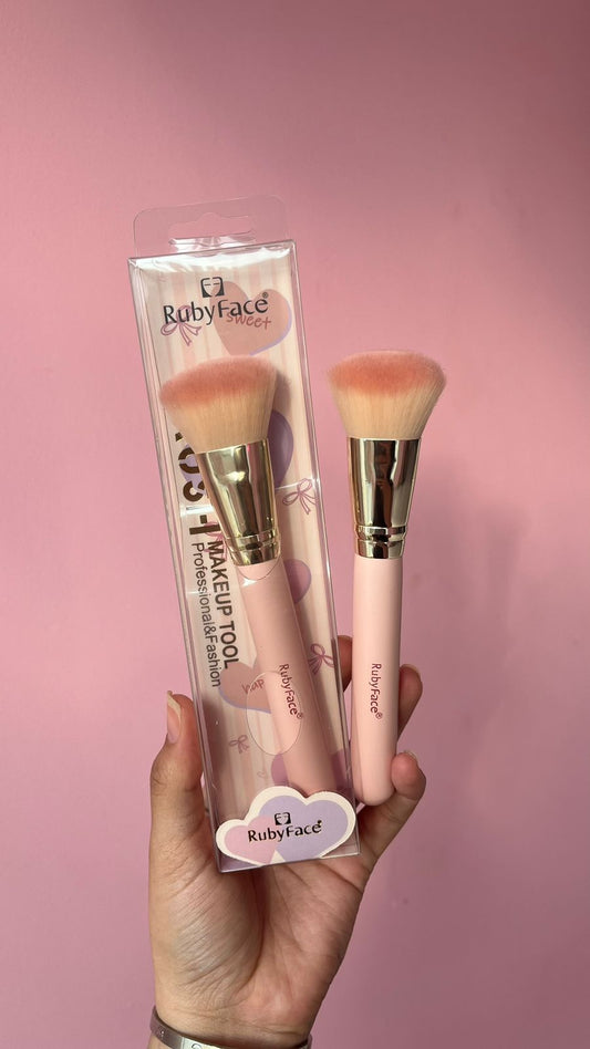 BROCHA PARA PRODUCTOS EN CREMA ROSADO RUBY FACE