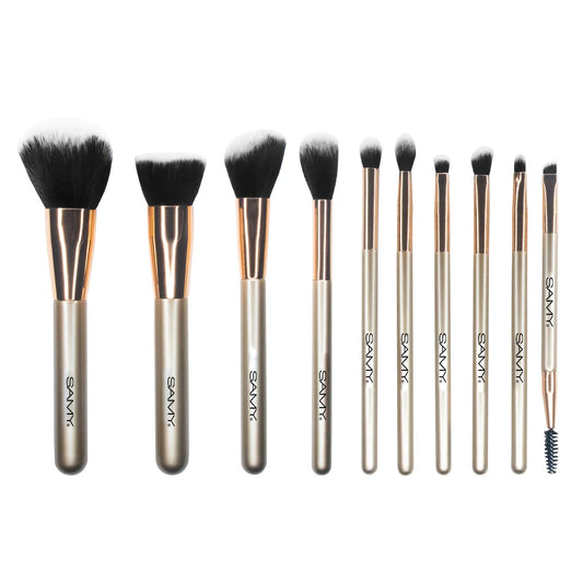 KIT DE BROCHAS X 10 UND GOLDEN GLAM SAMY