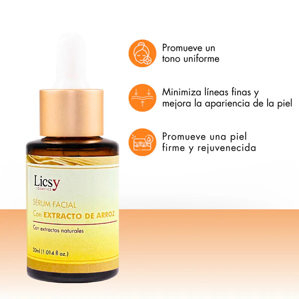 SERUM HIDRATANTE CON EXTRACTO DE ARROZ LICSY