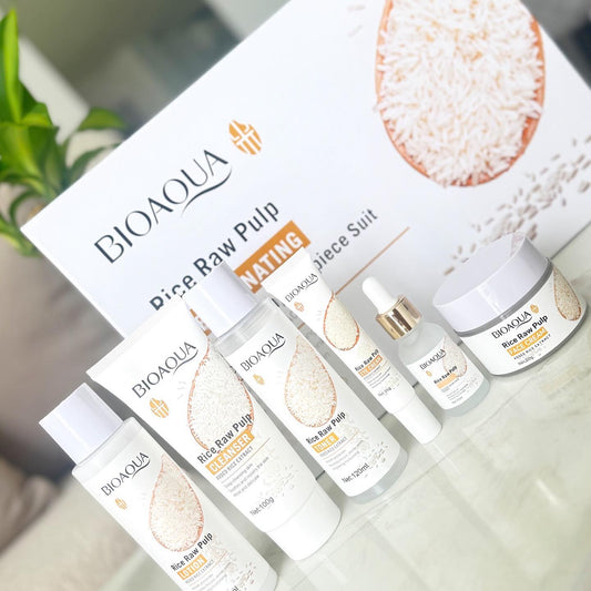 KIT DE RUTINA FACIAL COMPLETO DE ARROZ