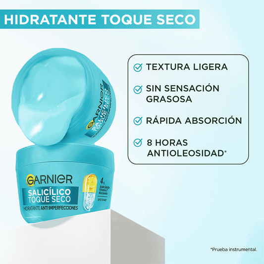 CREMA HIDRATANTE ANTI IMPERFECCIONES TOQUE SECO ACIDO SALICILICO GARNIER