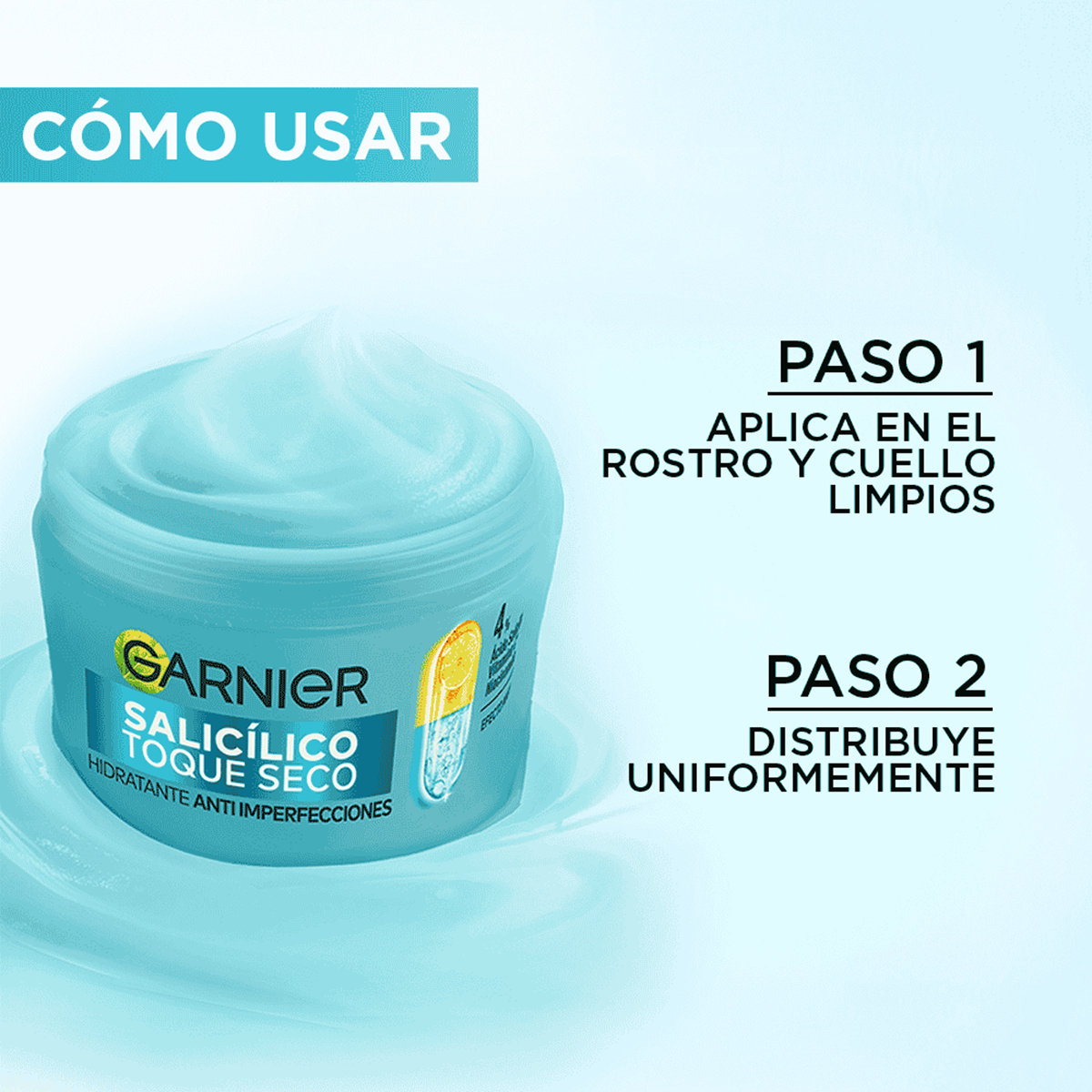 CREMA HIDRATANTE ANTI IMPERFECCIONES TOQUE SECO ACIDO SALICILICO GARNIER