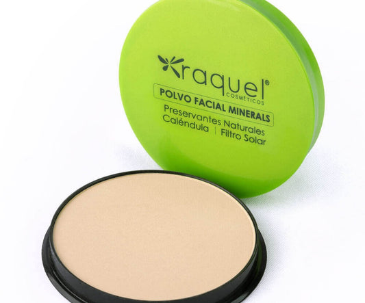 POLVO COMPACTO MINERALS CON CALÉNDULA PARA PIEL GRASA O MIXTA DE RAQUEL