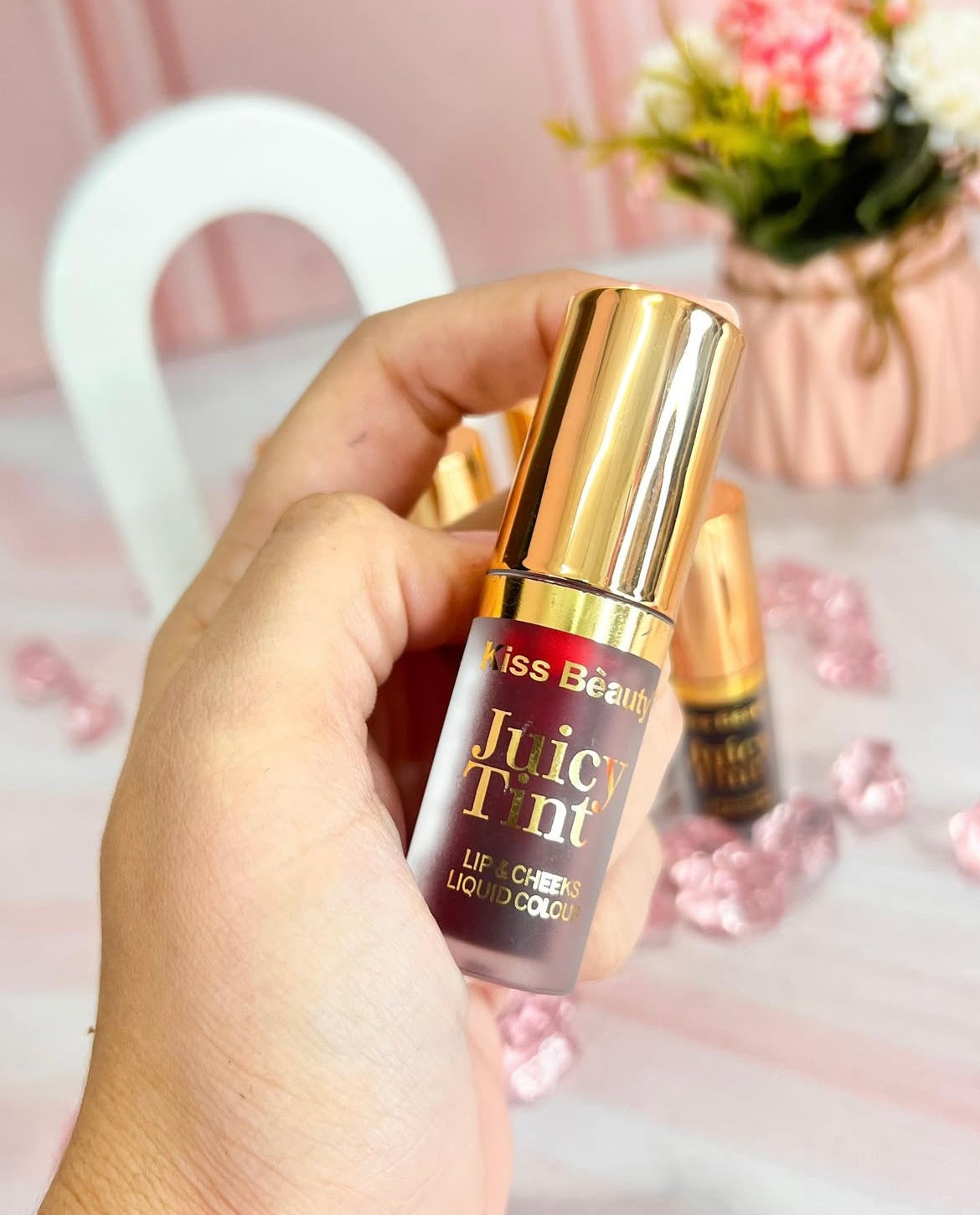 TINTA KISS BEAUTY TAPA DORADA