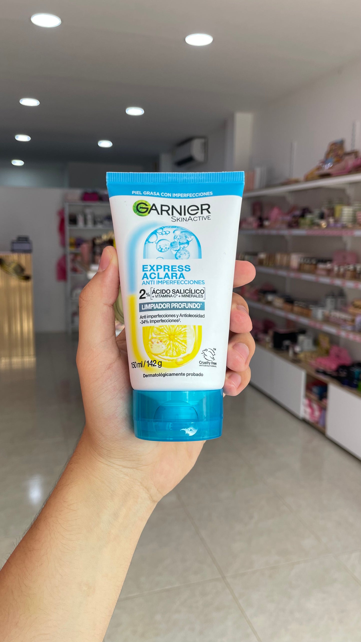 JABÓN FACIAL / LIMPIADOR FACIAL EXPRESS ACLARA 2% ACIDO SALICILICO