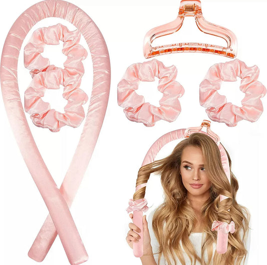TUBO PARA ONDAS SIN CALOR (2 SCRUNCHIES MÁS PINZA)