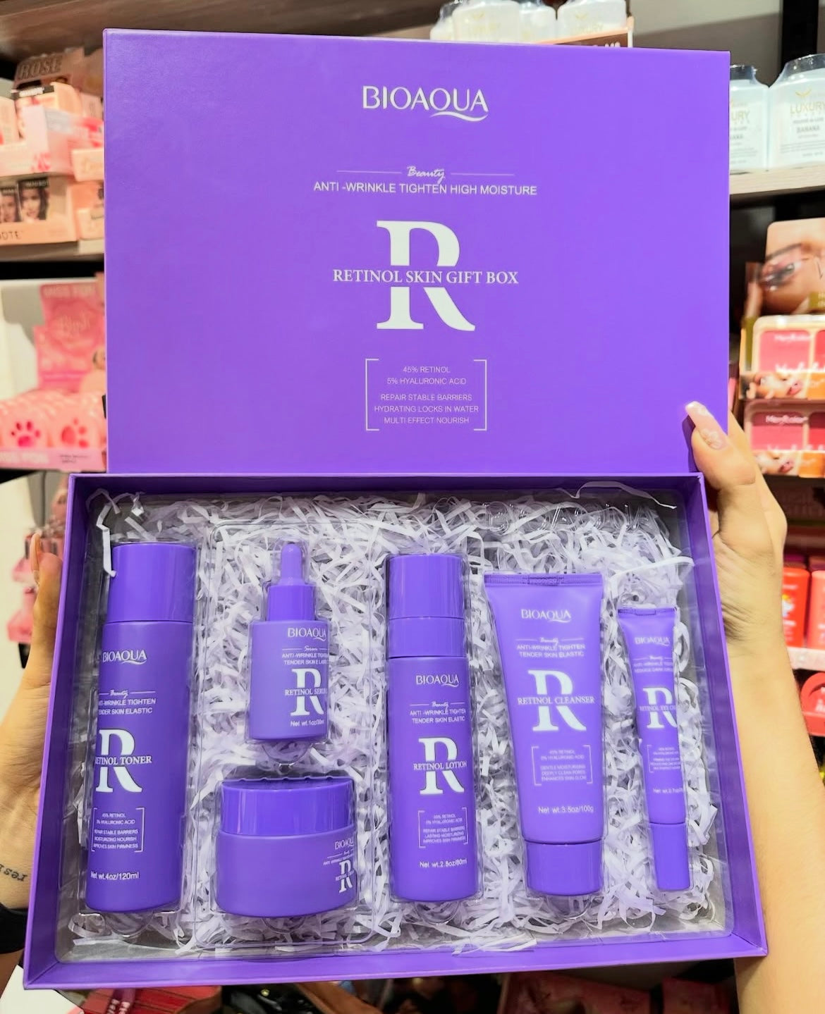 KIT RUTINA FACIAL COMPLETA RETINOL BIOAQUA