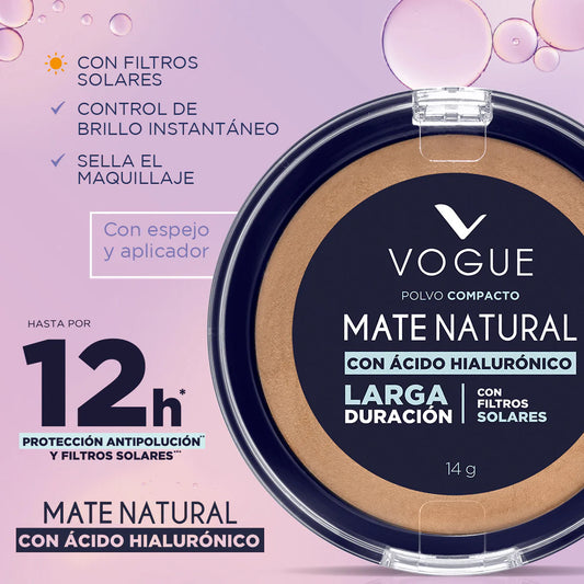 POLVO COMPACTO DE VOGUE MATE NATURAL