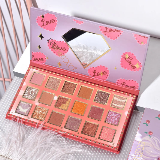 PALETA DE SOMBRAS DE OJOS KEVIN Y COCO X18