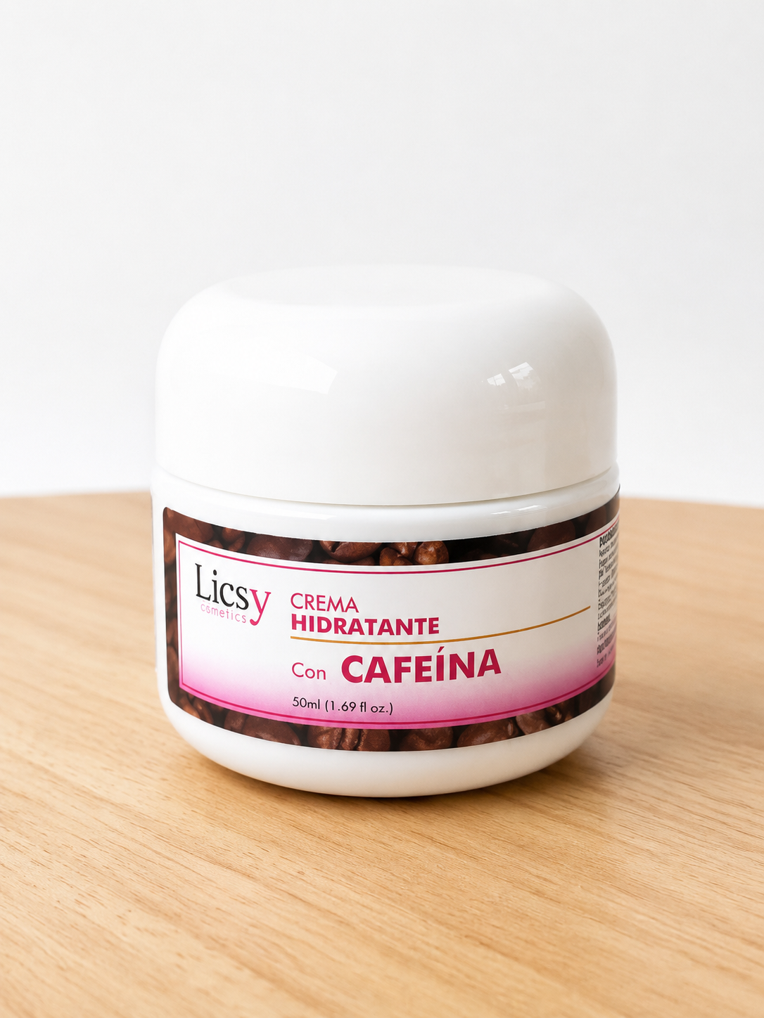 CREMA HIDRATANTE CAFEÍNA LICSY
