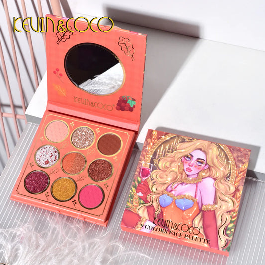 PALETA DE SOMBRASX X9 KEVIN Y COCO