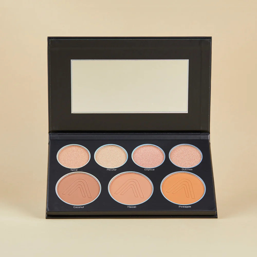 PALETA GLAM BLACK CONTORNO E ILUMINADOR ATENEA