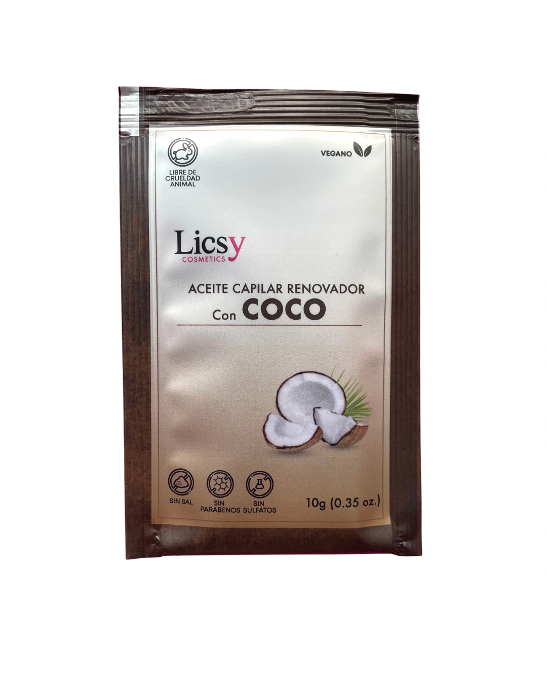 SOBRE DE ACEITE CAPILAR COCO LICSY
