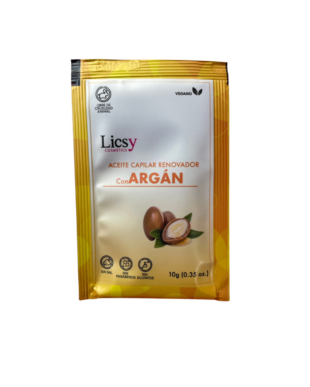 SOBRE DE ACEITE CAPILAR ARGAN LICSY