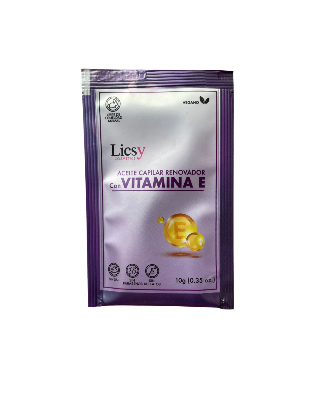 SOBRE DE ACEITE CAPILAR VITAMINA E LICSY