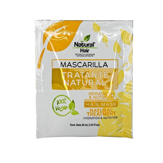 SOBRE MASCARILLA ENJUAGABLE TRATANTE NATURAL - NATURAL HAIR