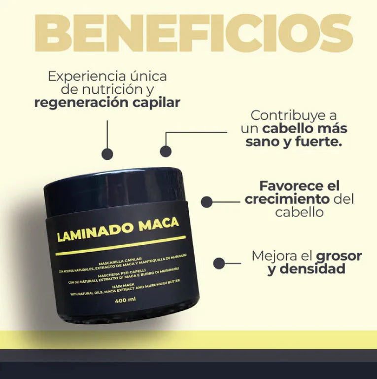 MASCARILLA CAPILAR LAMINADO DE MACA DE LZ