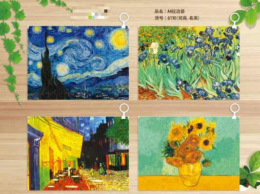 CARPETA DE PLÁSTICO VAN GOGH TAMAÑO CARTA