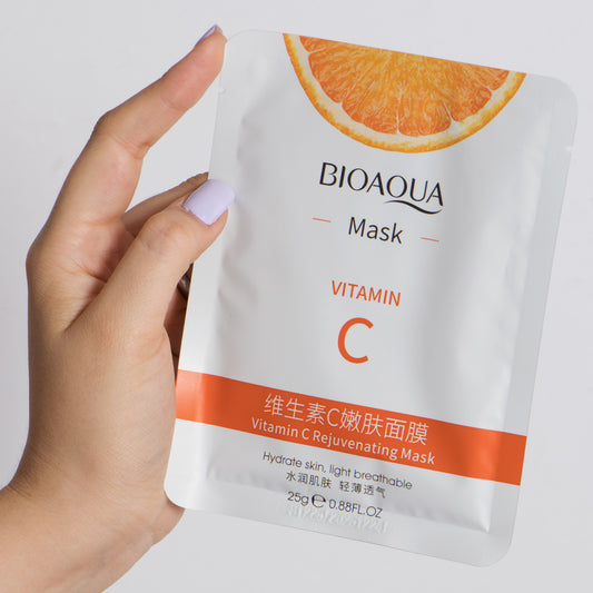 MASCARILLA EN VELO VITAMINA C BIOAQUA