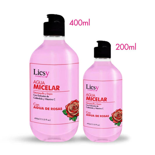 AGUA DE ROSAS CON AGUA MICELAR LICSY