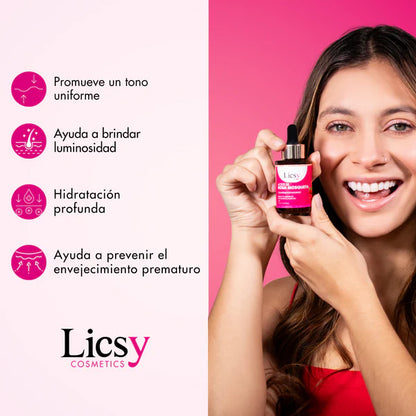 ACEITE FACIAL DE ROSA MOSQUETA Y VITAMINA E LICSY