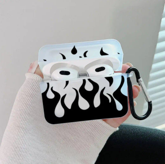 FUNDA AIRPOD LLAMA NEGRA