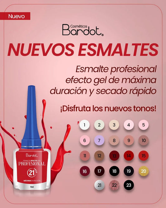 ESMALTE PROFESIONAL EFECTO GEL DE BARDOT