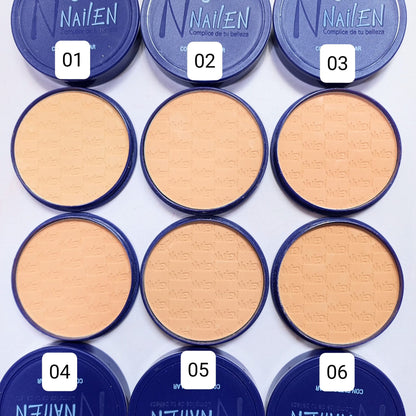 POLVO COMPACTO TRADICIONAL CON ESPEJO NAILEN